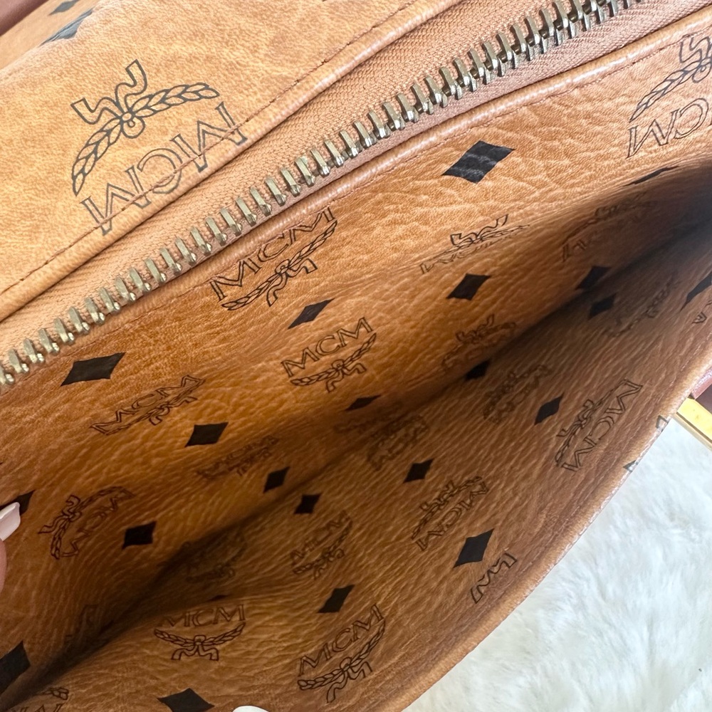MCM Cognac Visetos Satchel - Picture 10 of 15